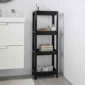 Shelving Unit - 4 Shelves - Black